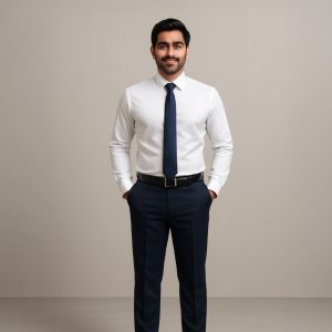 Polyester Viscose Trousers